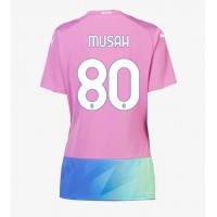 AC Milan Yunus Musah #80 Rezervni Dres za Ženska 2023-24 Kratak Rukav